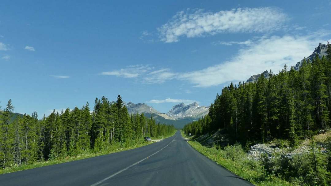 Icefield Parkway Banff to Jasper Alberta