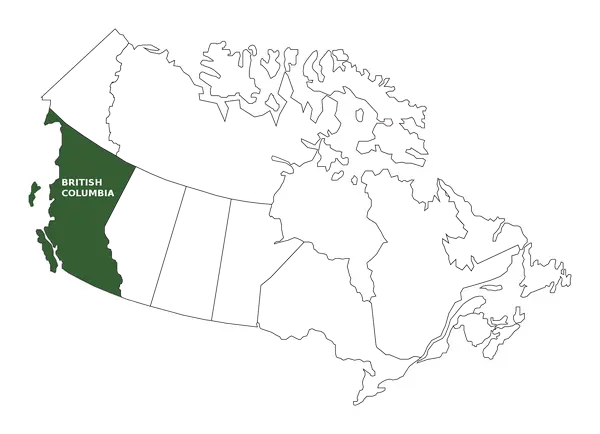 Canada BC Map